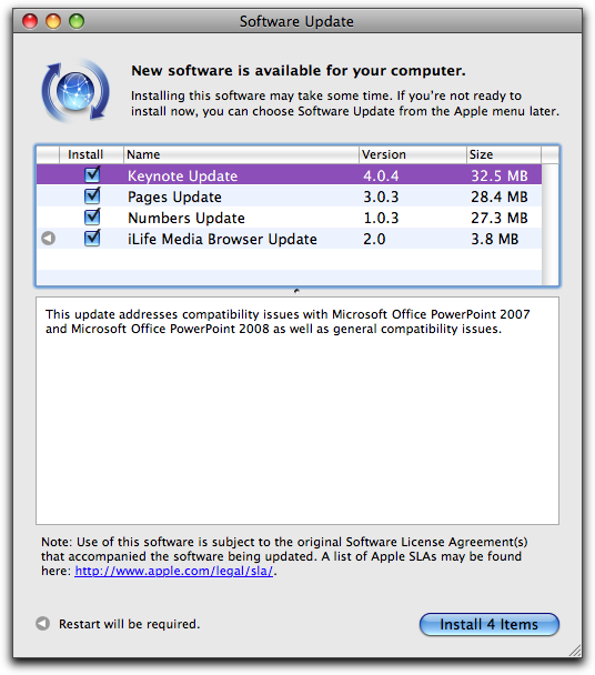 Latest Apple Software Update For Mac